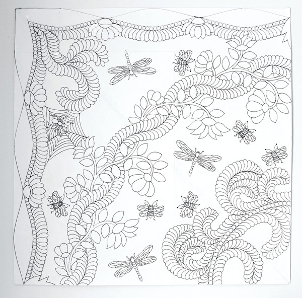 Eden quilt drawing