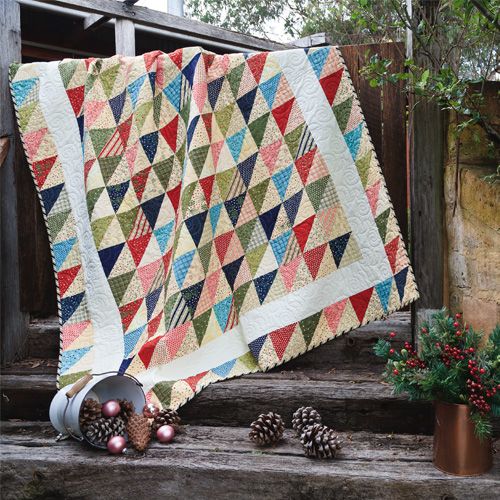 Long-Arm Quilting Tips - Twinkling Triangles Quilt