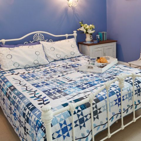 Blue and White Stars Quilt