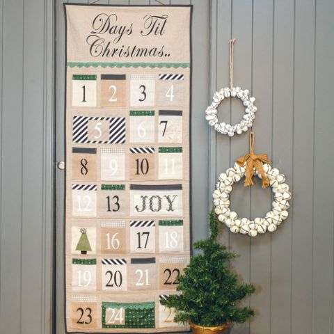 Counting Down To Christmas Advent Wallhanging