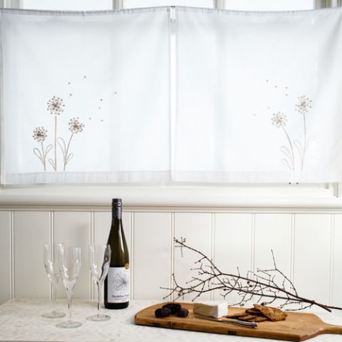 Dandelion Embroidered Curtains