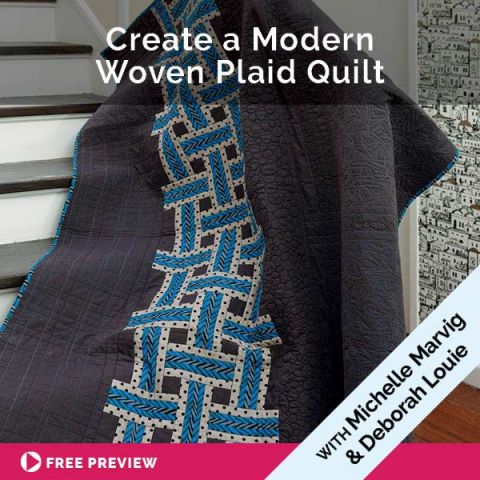 Create a Modern Woven Plaid Quilt 