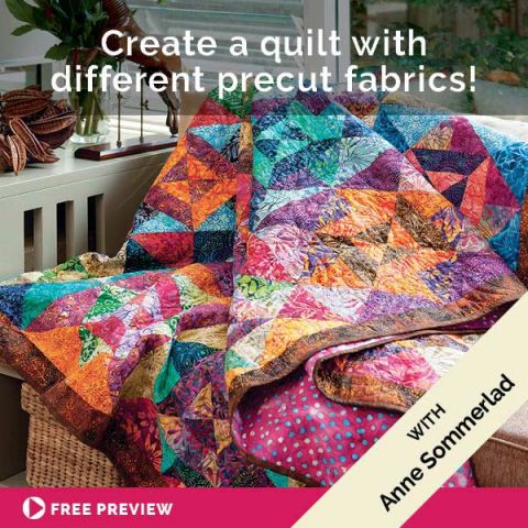 Create A Quilt With Different Precut Fabrics!