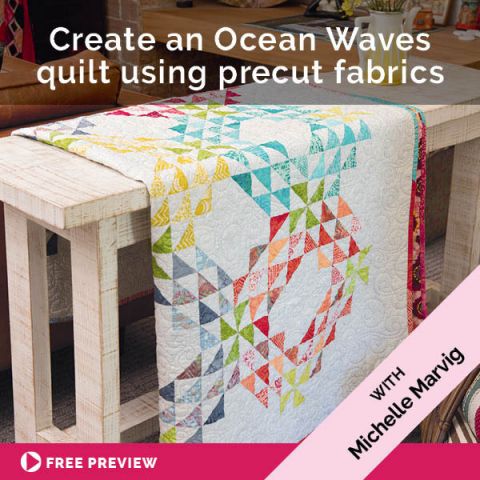 Create An Ocean Waves Quilt Using Precut Fabrics