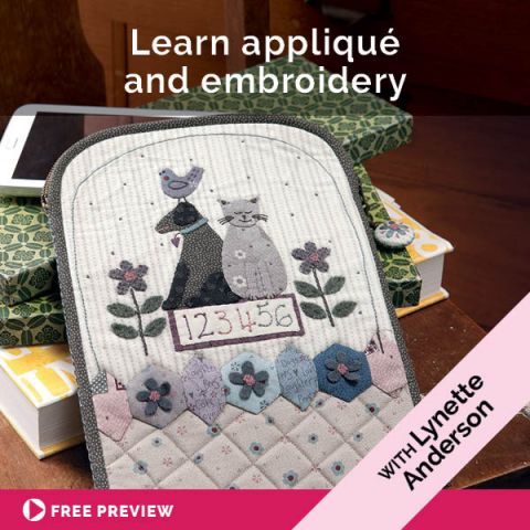 Learn appliqué and embroidery