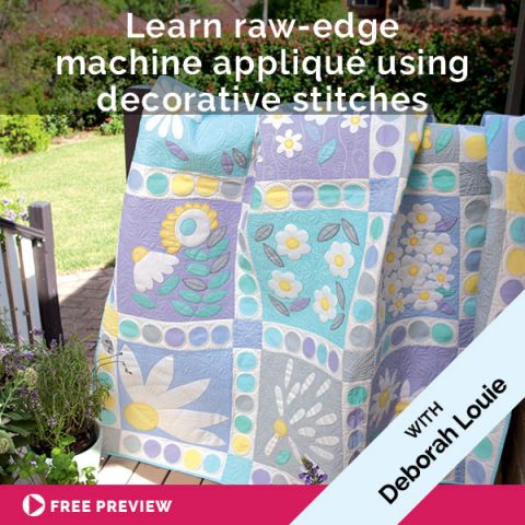 Learn Raw-Edge Machine Appliqué Using Decorative Stitches