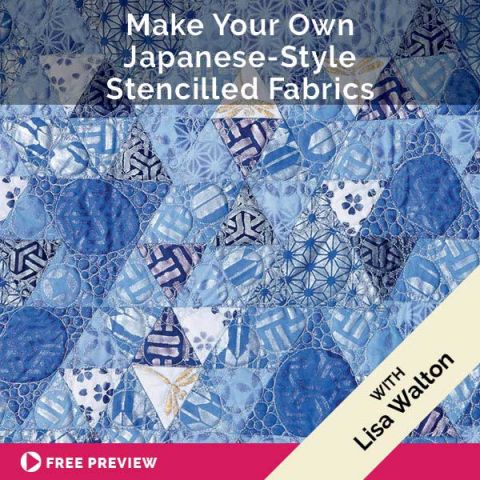 Make your own Japanese -style stencilled fabrics