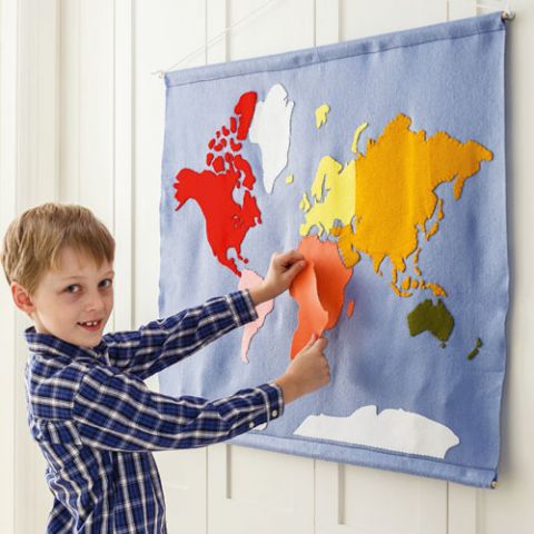 styled shot of world pieces wallhanging boy